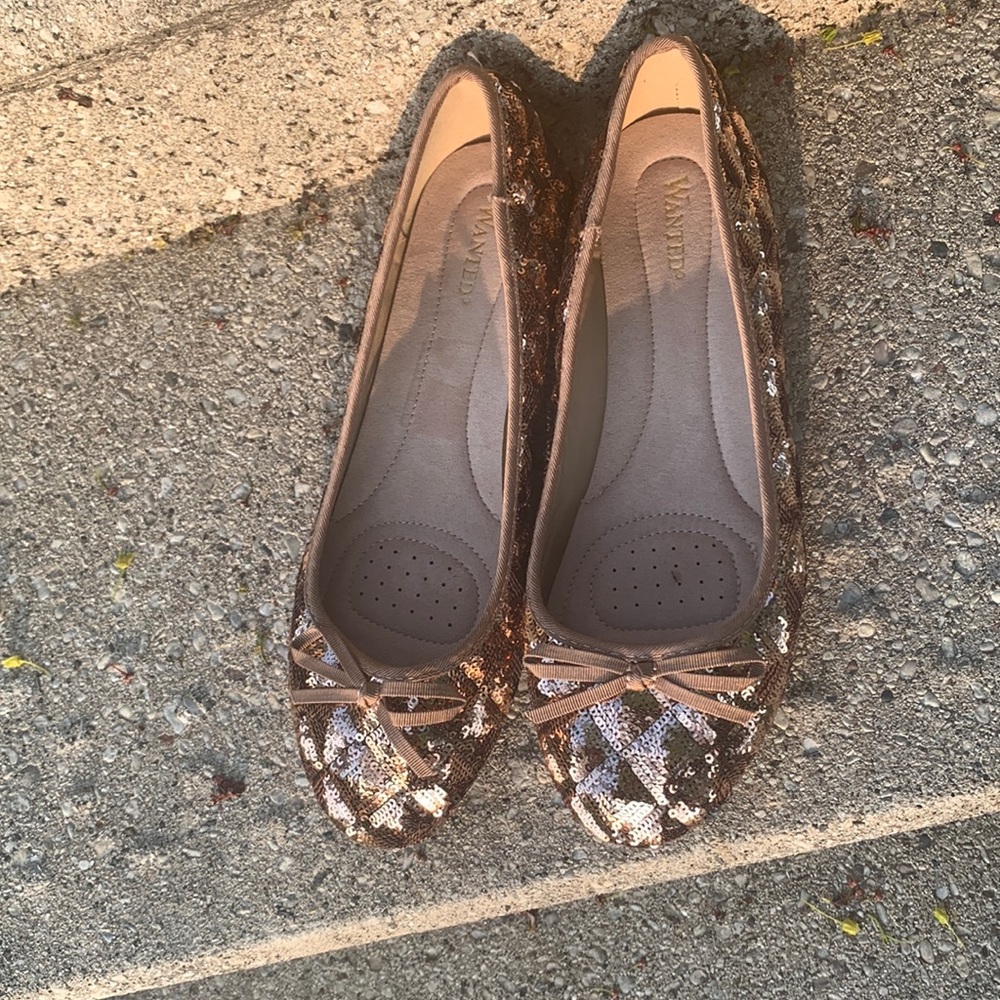 Sequin shoes